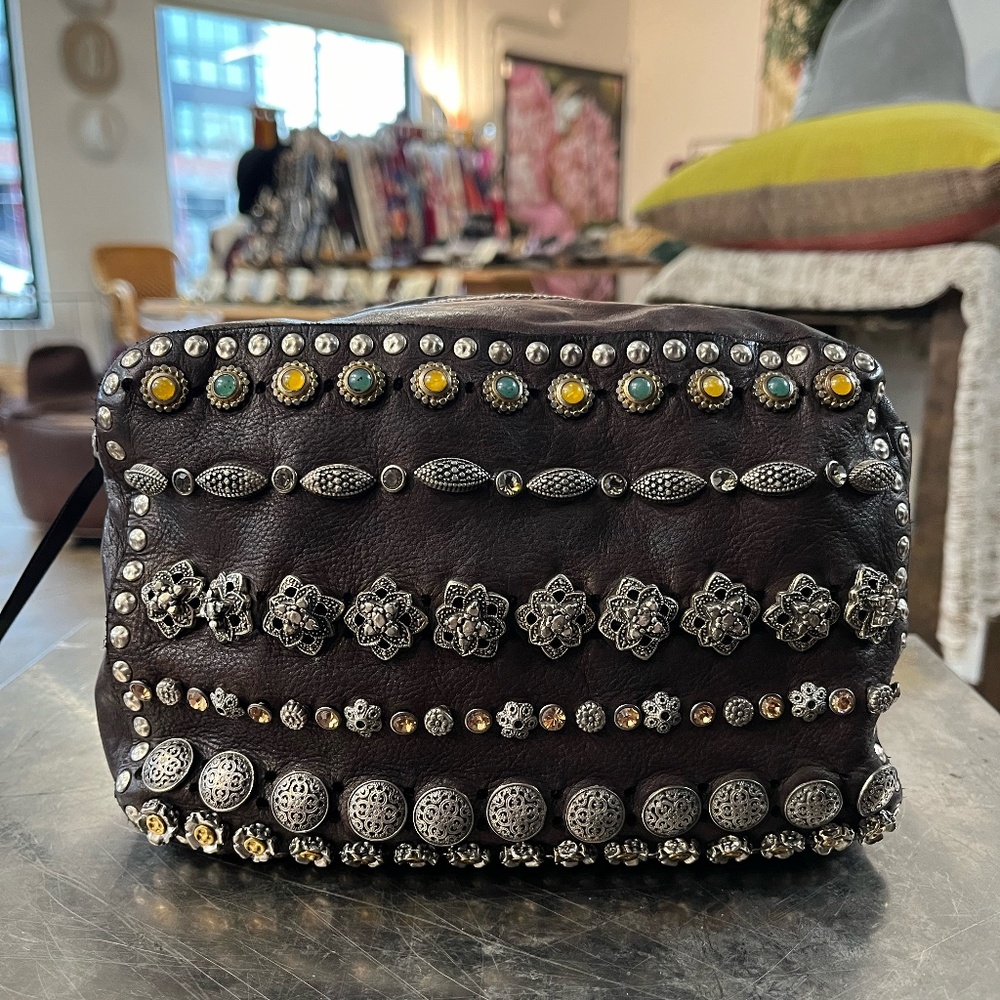 Studded Campomaggi Bag in Moro